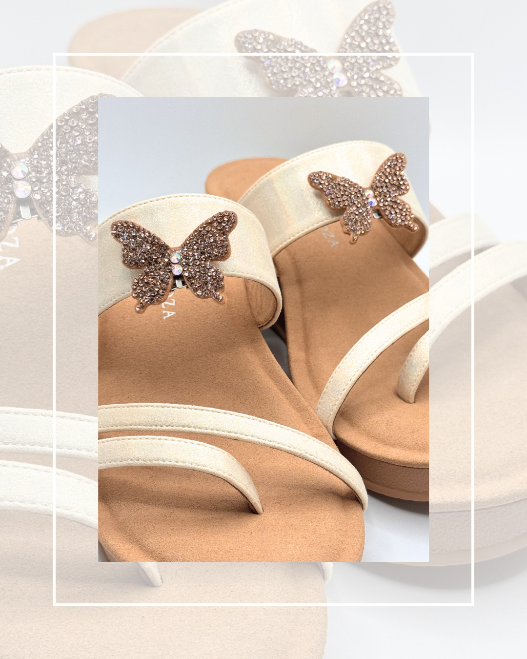 Clip On Felt and Diamond Butterflies 3 Colours