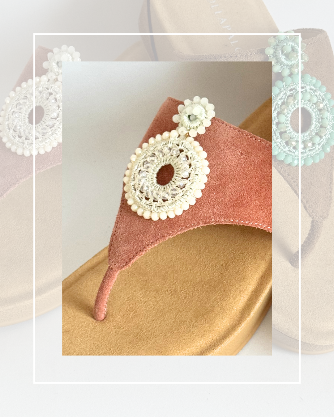 Clip On Beaded Embroidery Circles 2 Colours