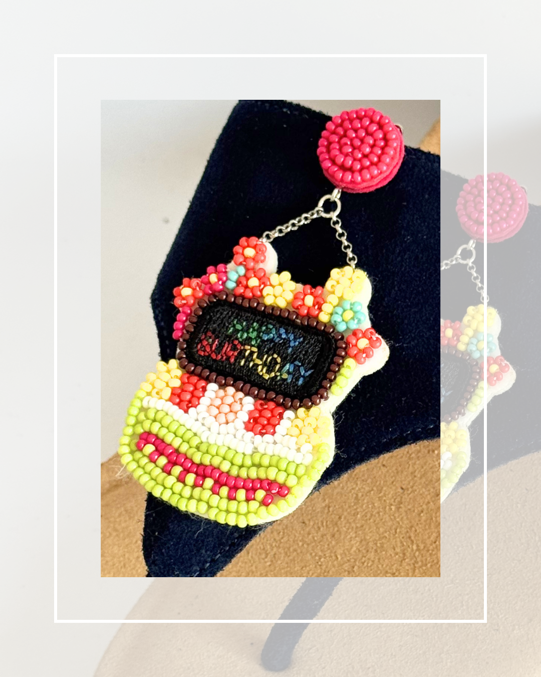 Clip On Beaded Birthday Cakes