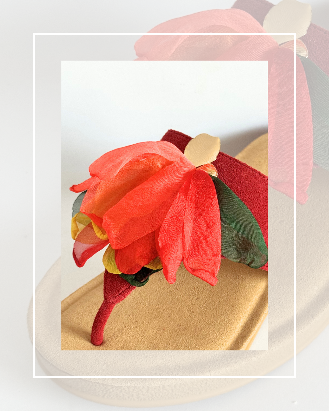 Clip On Chiffon Petals Colours of Jamaica