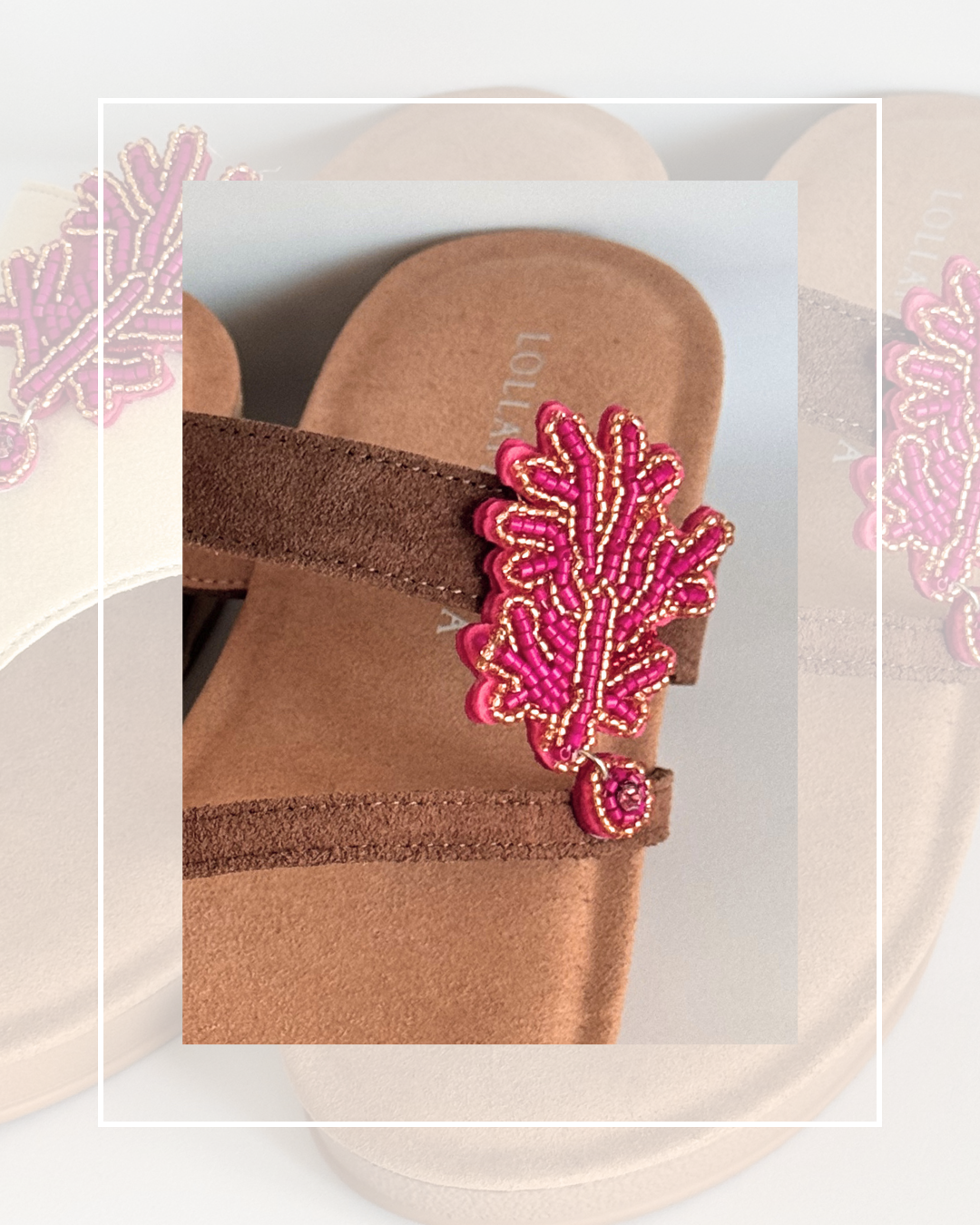Clip on Felted Coral