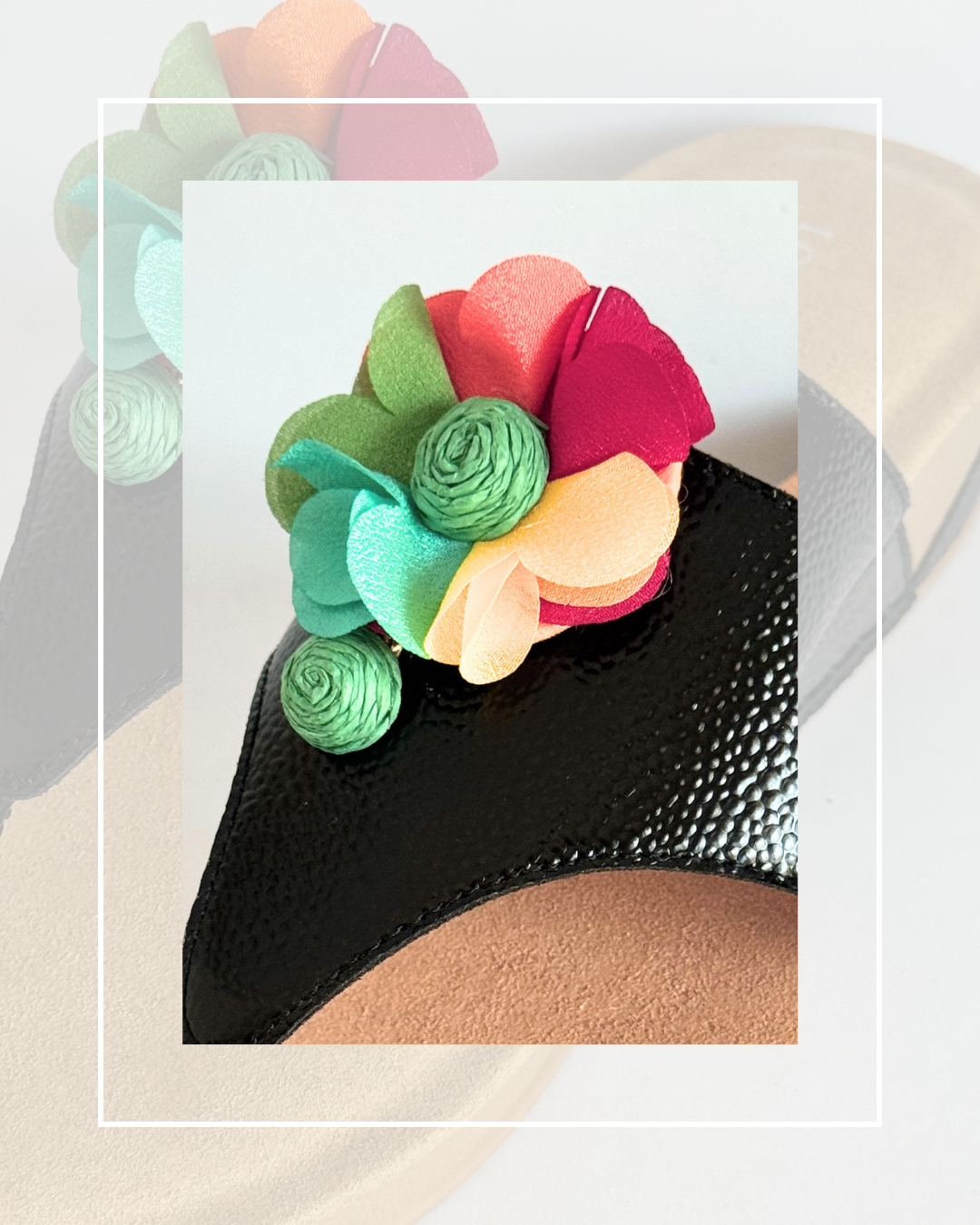 Clip On Material and Paper Flowers in 7 Colours