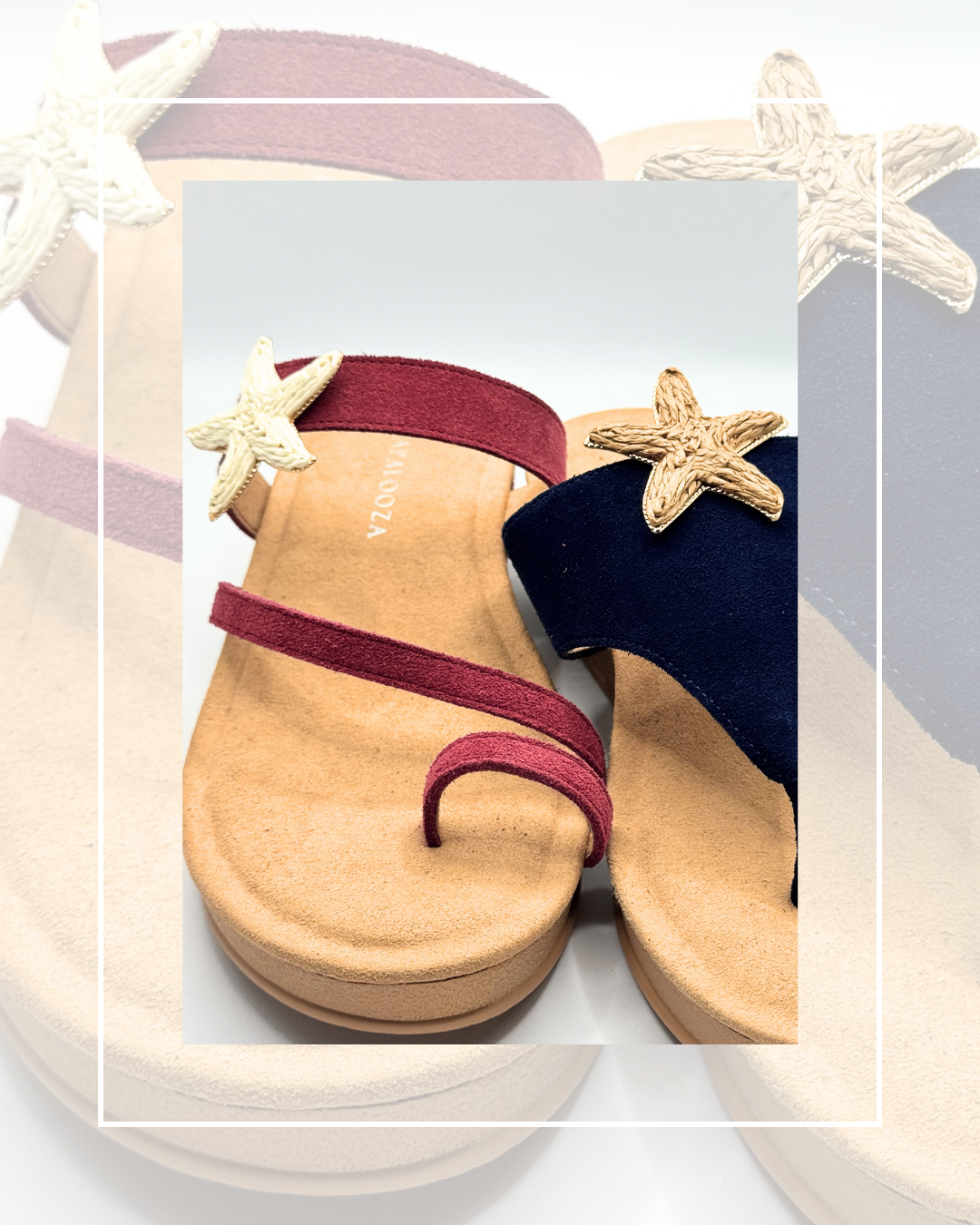 Clip On Medium Size Paper Starfish in 2 Colours