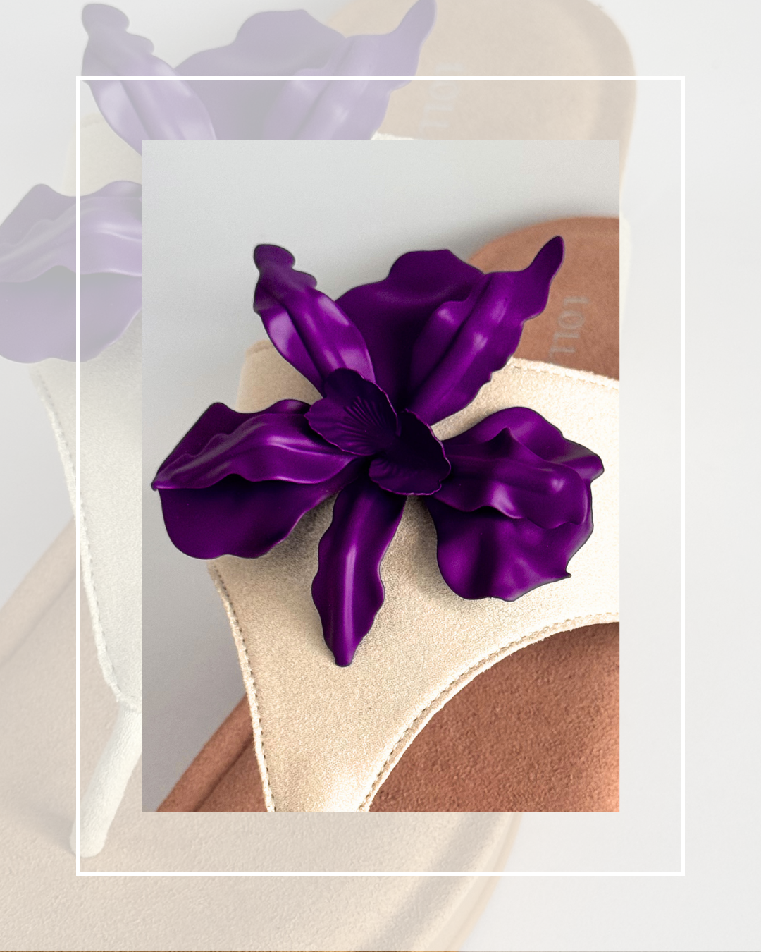 Clip On Large Tropical Iris 11 Colours
