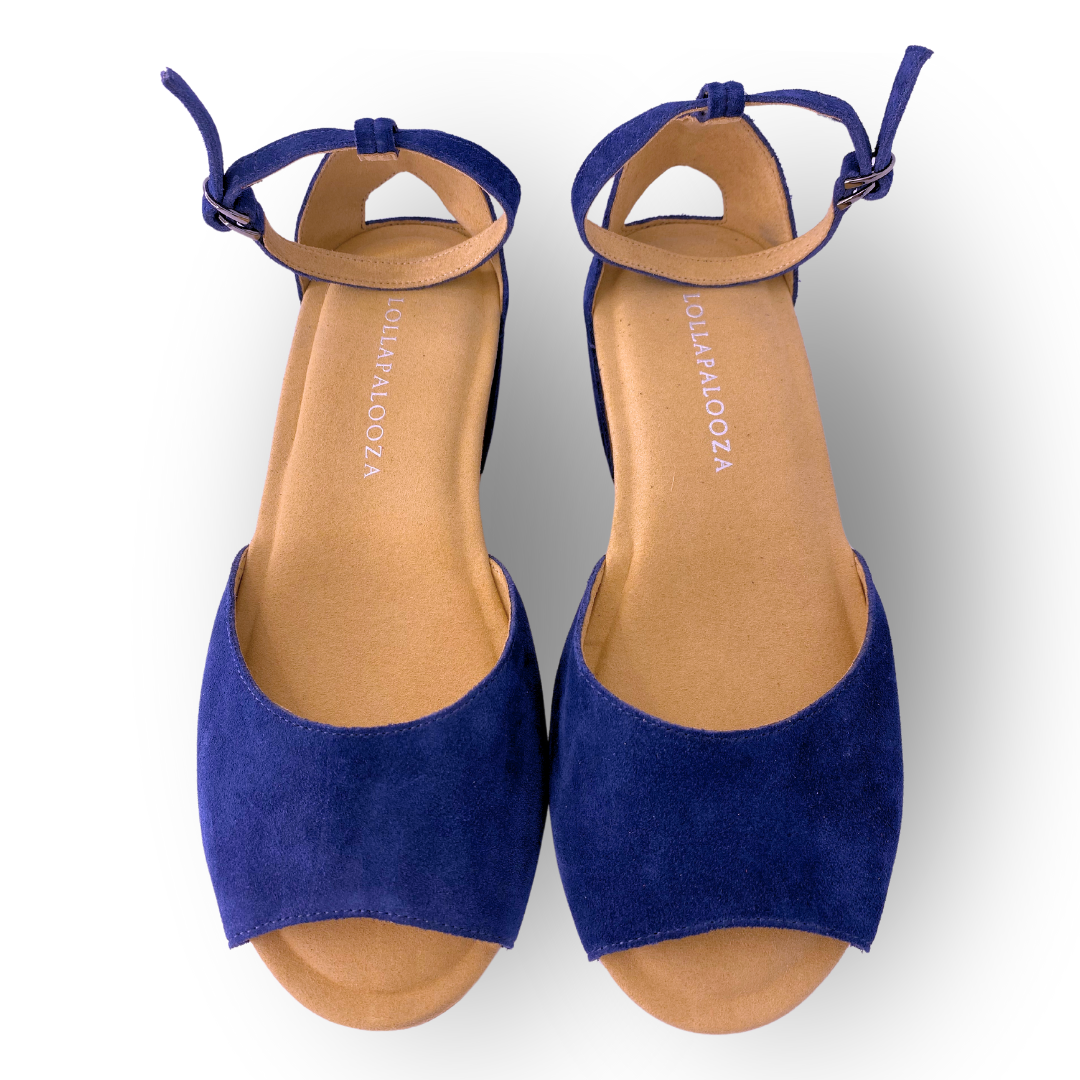 Navy Summer Wedges
