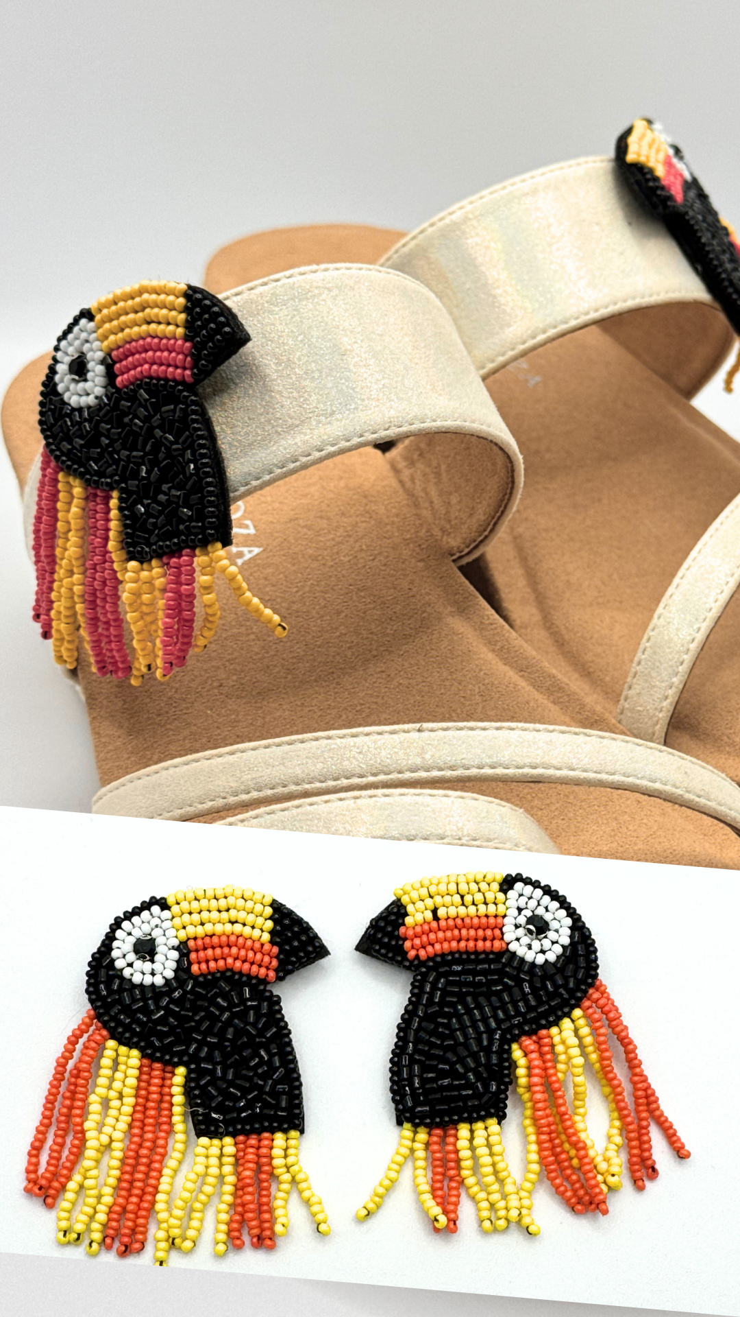 Clip On Beaded Toucan