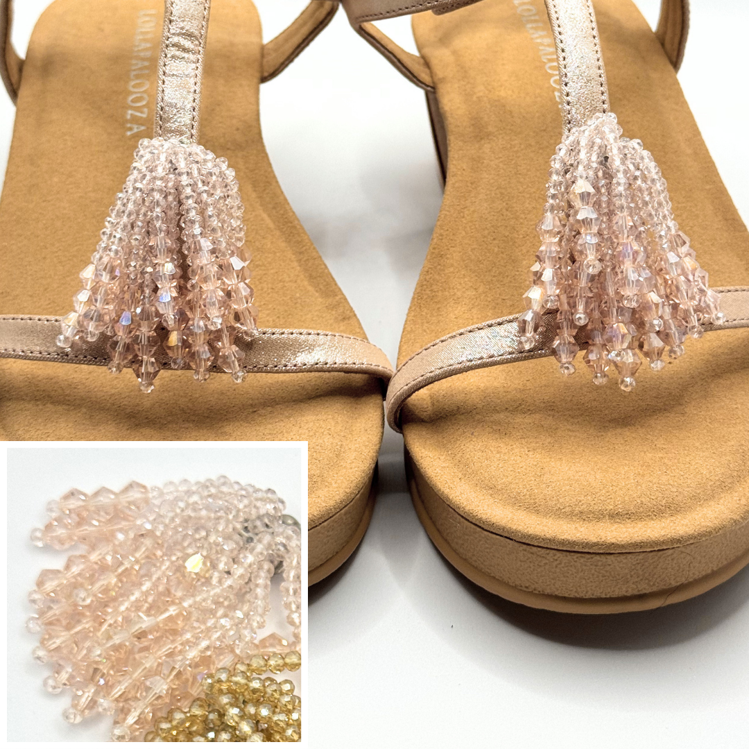 Clip On Tassle Beads 3 Colours