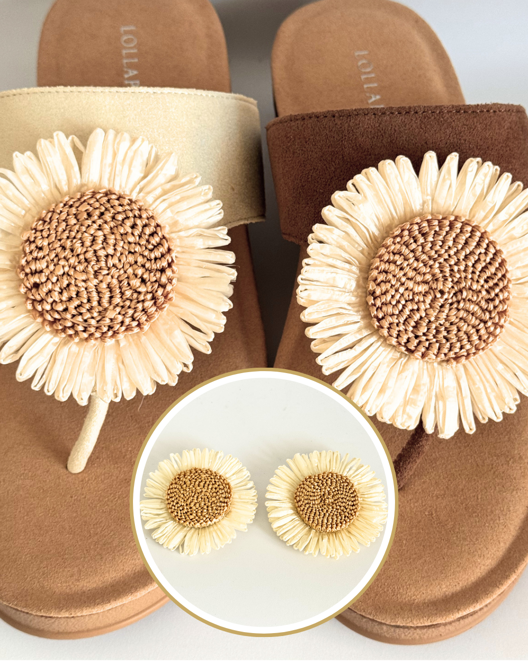 Clip On Neutral Large Sunflower