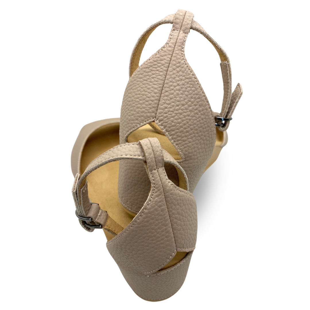 Peep Toe Ladies Neutral Wedges