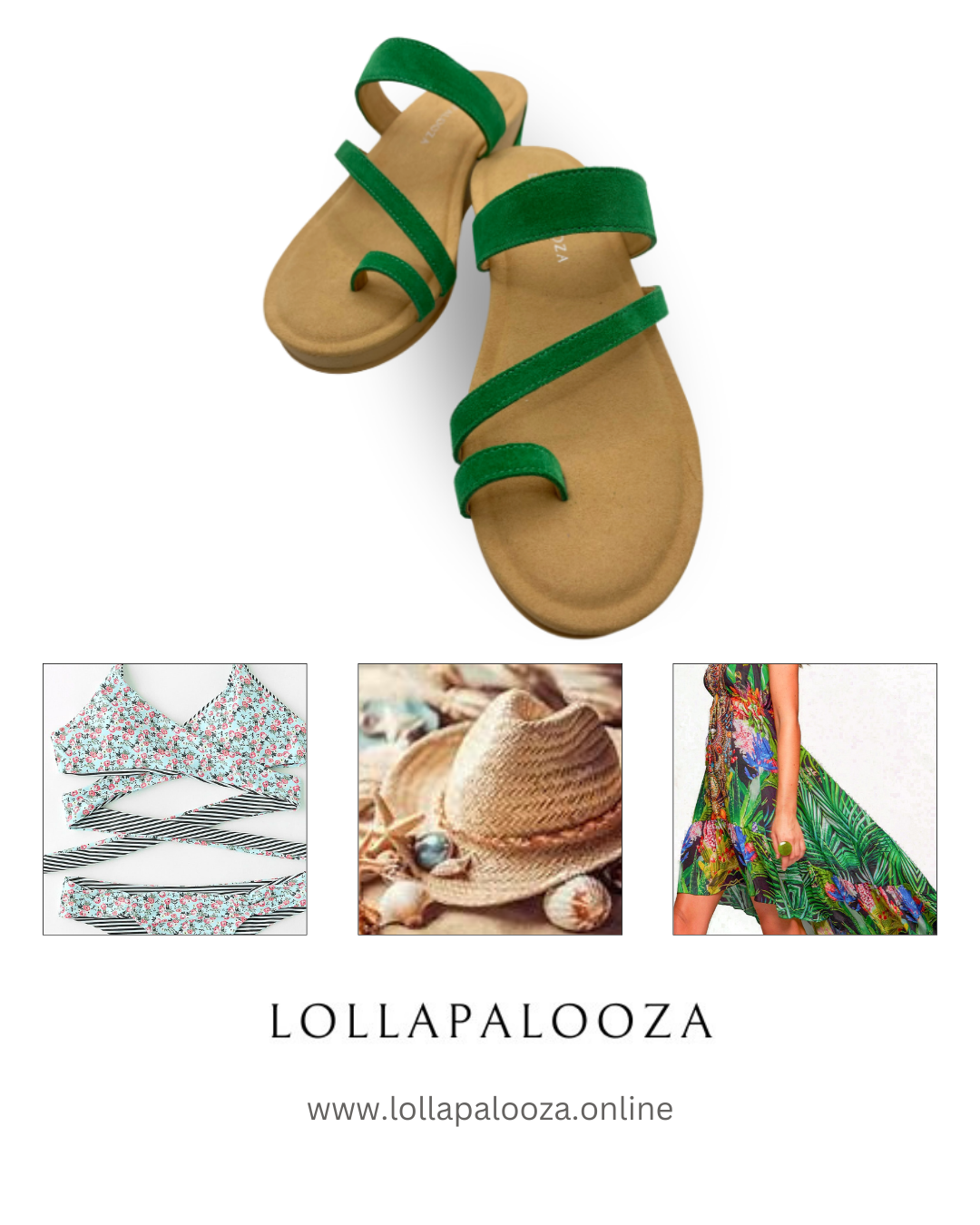 Dubai Beach Looks Green Roman Wedges