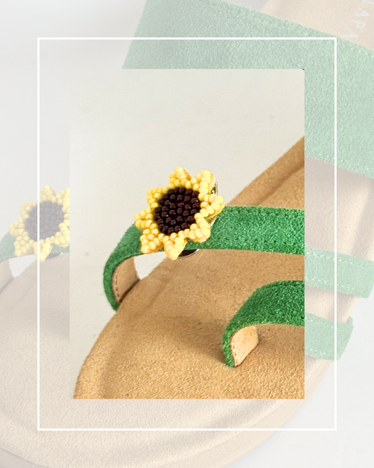 Clip On Beaded Sunflowers Toe
