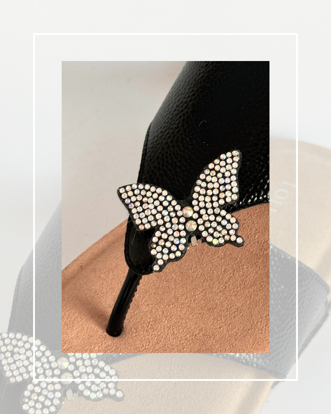 Clip On Felt and Diamond Butterflies 3 Colours