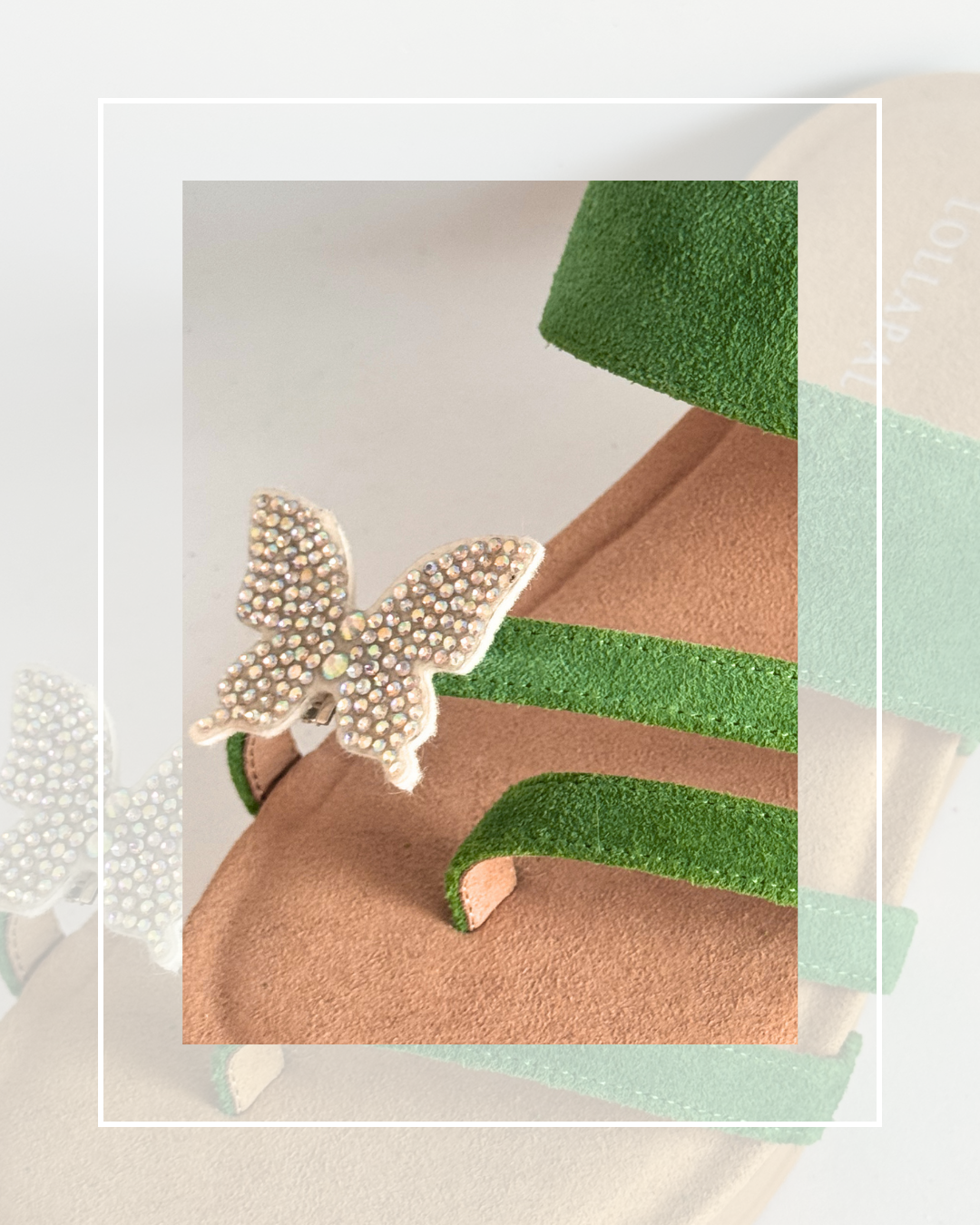 Clip On Felt and Diamond Butterflies 3 Colours