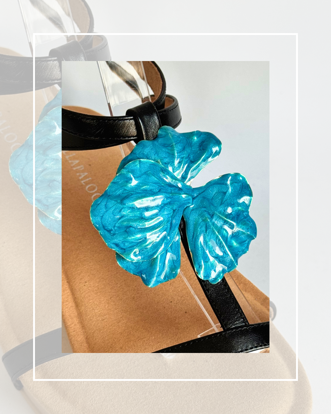 Clip On Metal Flat Orchids 2 Colours