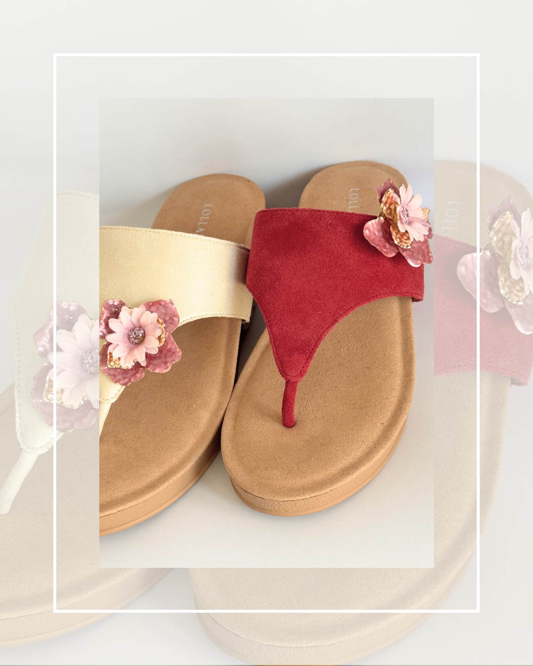 Clip On Cream Metal Large Flowers 4 Colours Medium 3 Colours