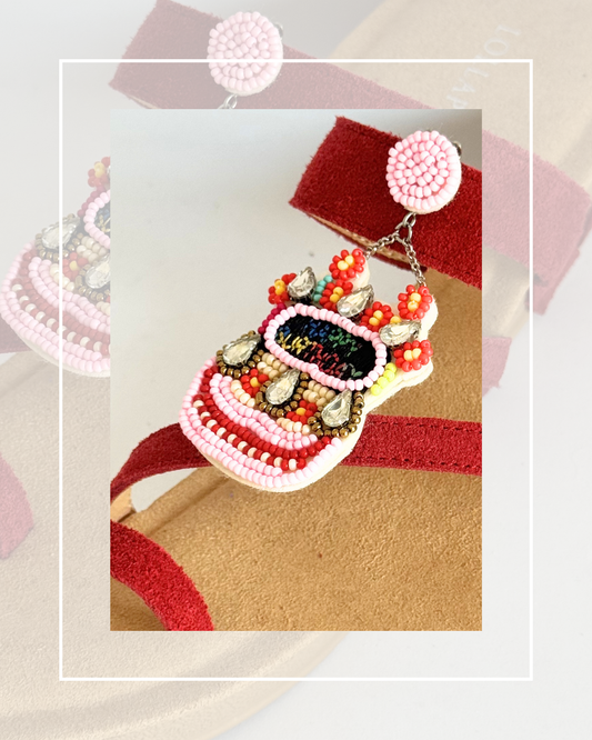 Clip On Beaded Birthday Cakes