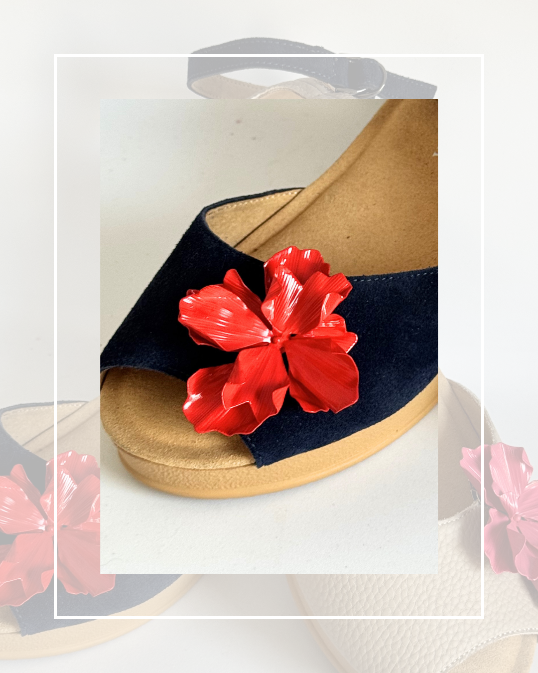 Clip On Metal Medium Sized Fuschias 3 Colours