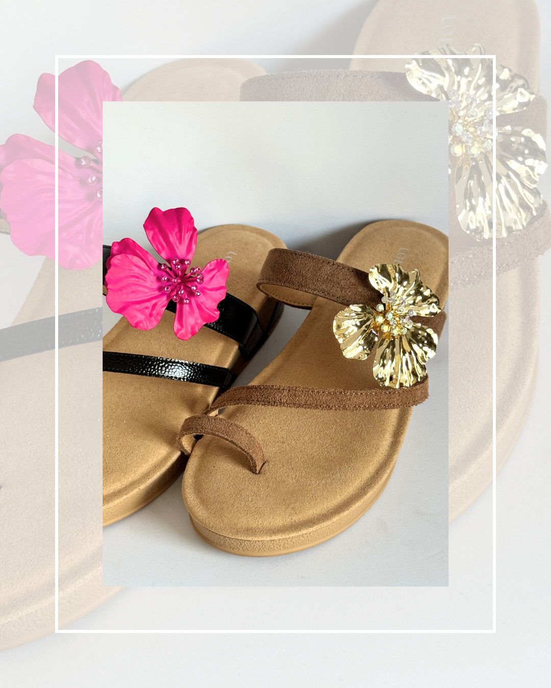 Clip On Metal Hibiscus Flowers 3 Colours