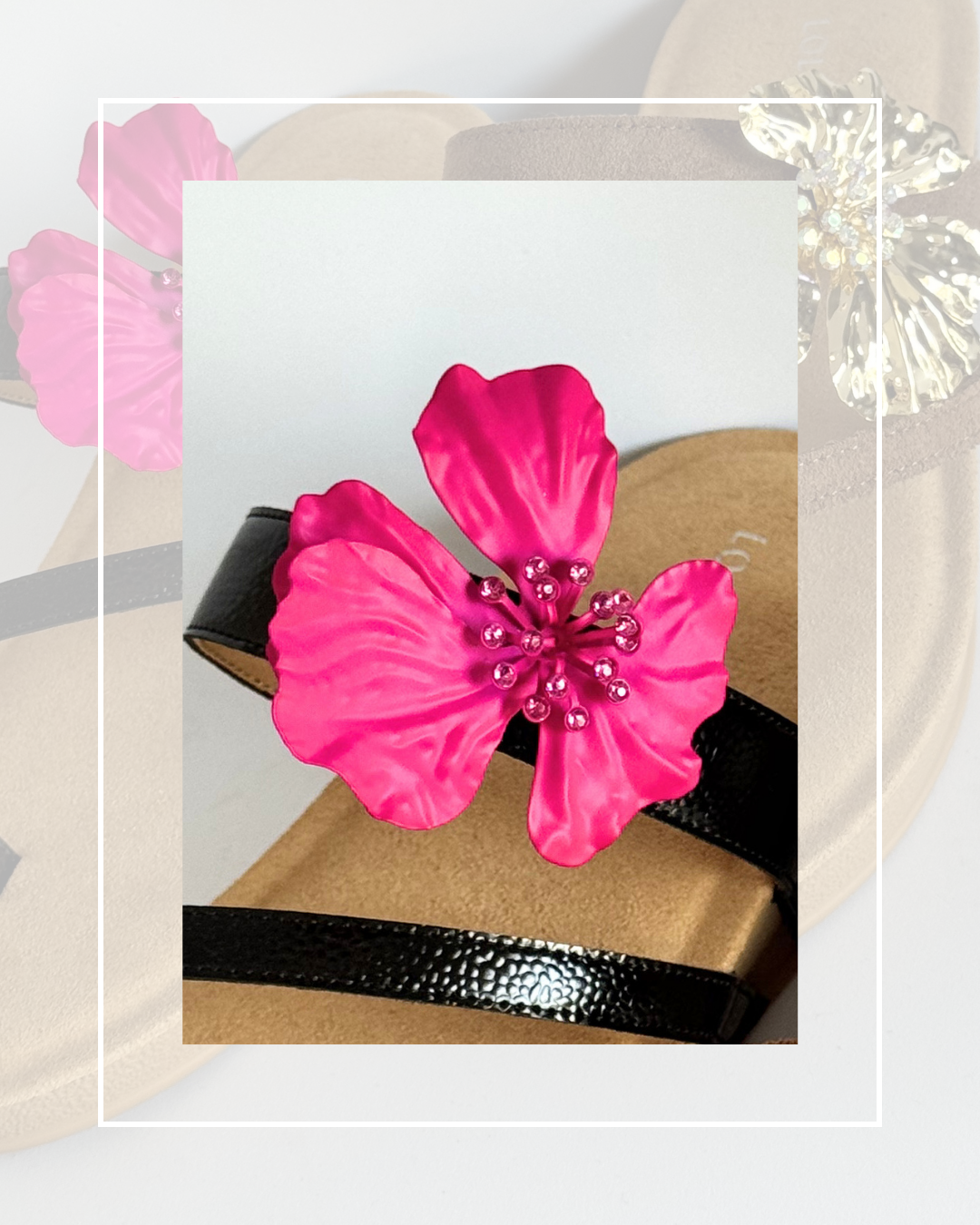 Clip On Metal Hibiscus Flowers 3 Colours