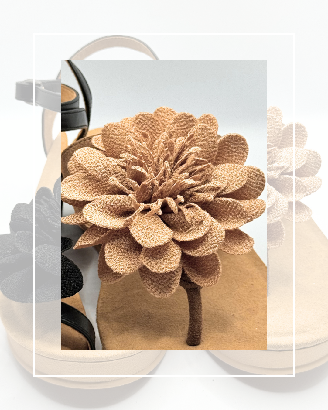 Clip On Large Material Flowers 3 Colours