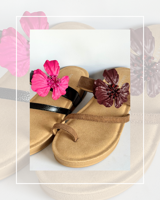 Clip On Metal Hibiscus Flowers 3 Colours