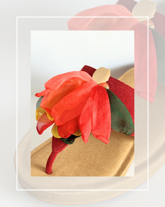 Clip On Chiffon Petals Colours of Jamaica