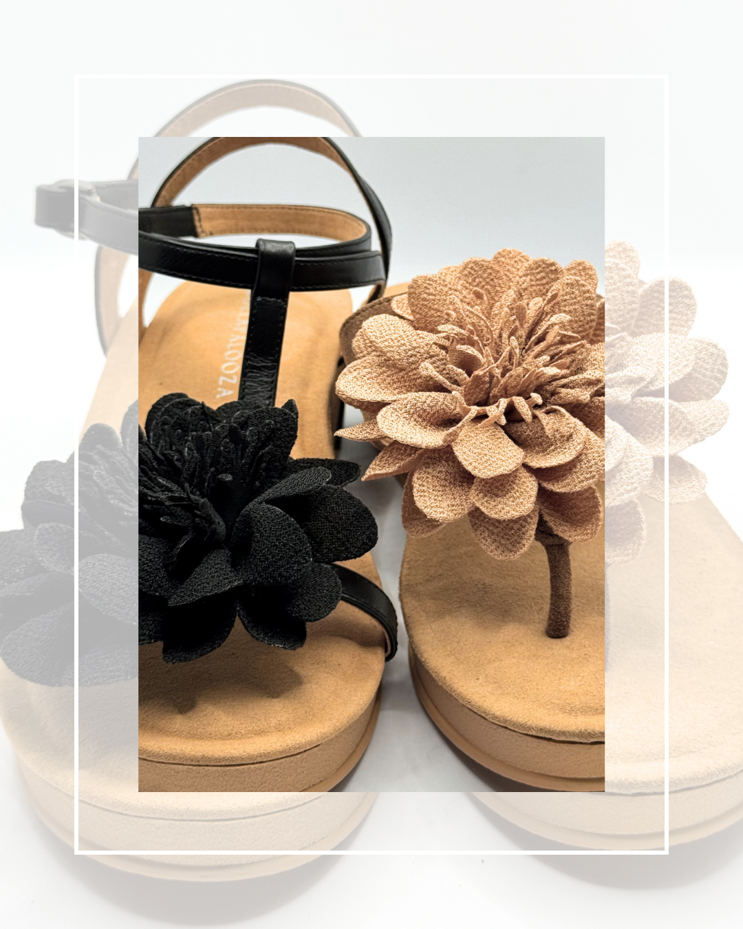 Clip On Large Material Flowers 3 Colours