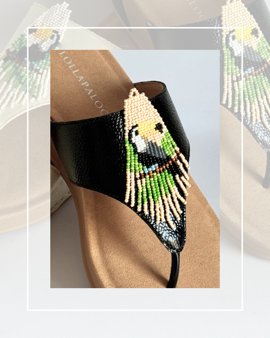 Clip On Beaded Tassel Toucans 2 Colours