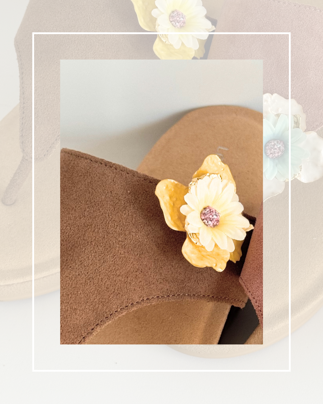 Clip On Cream Metal Large Flowers 4 Colours Medium 3 Colours