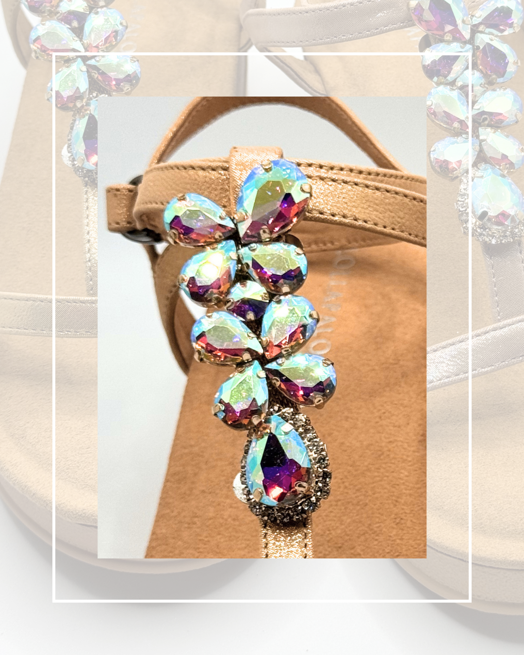 Clip On Gem and Drops Side Clips Various Colours