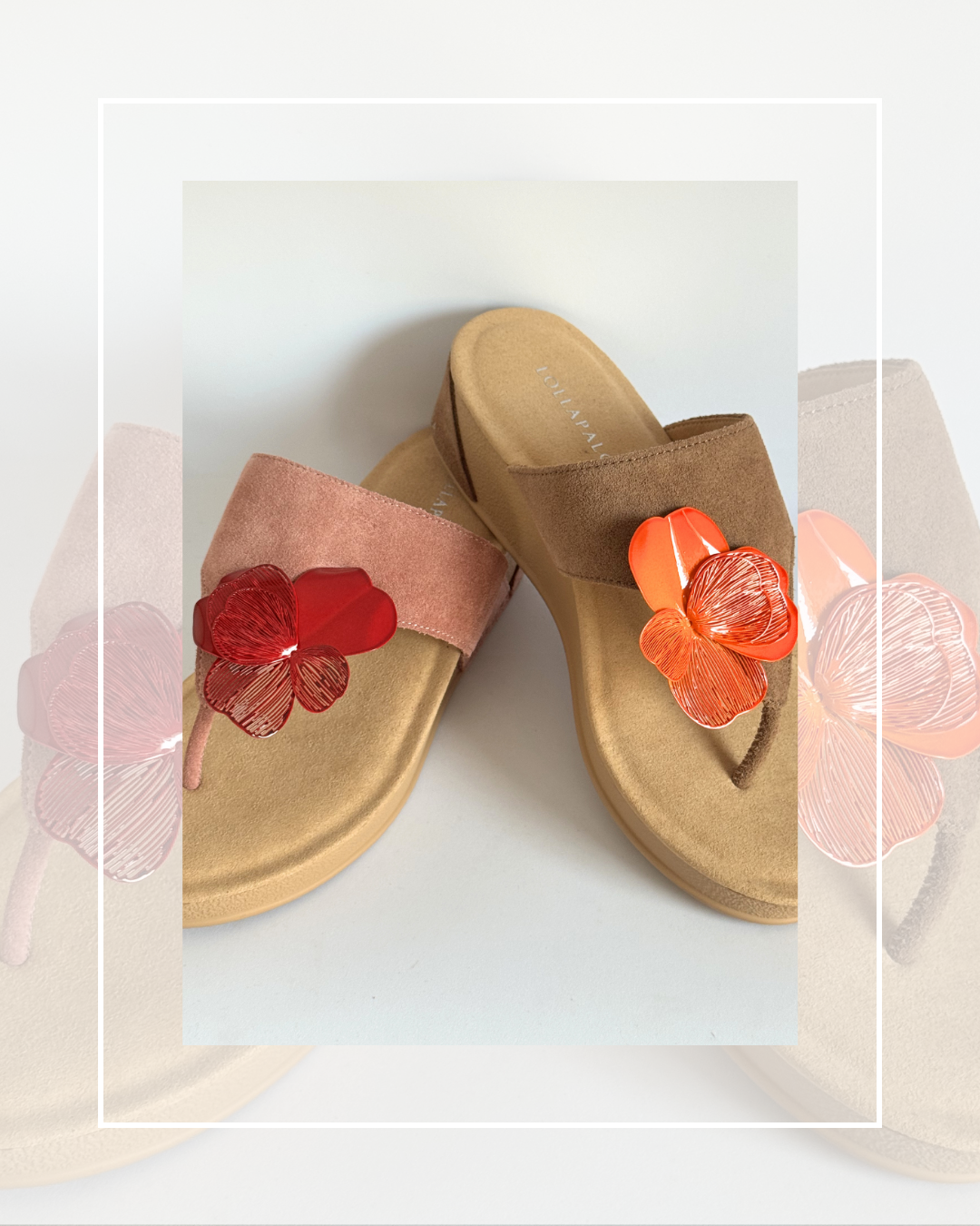 Clip On Metal Orchid Pansy Large 2 Colours