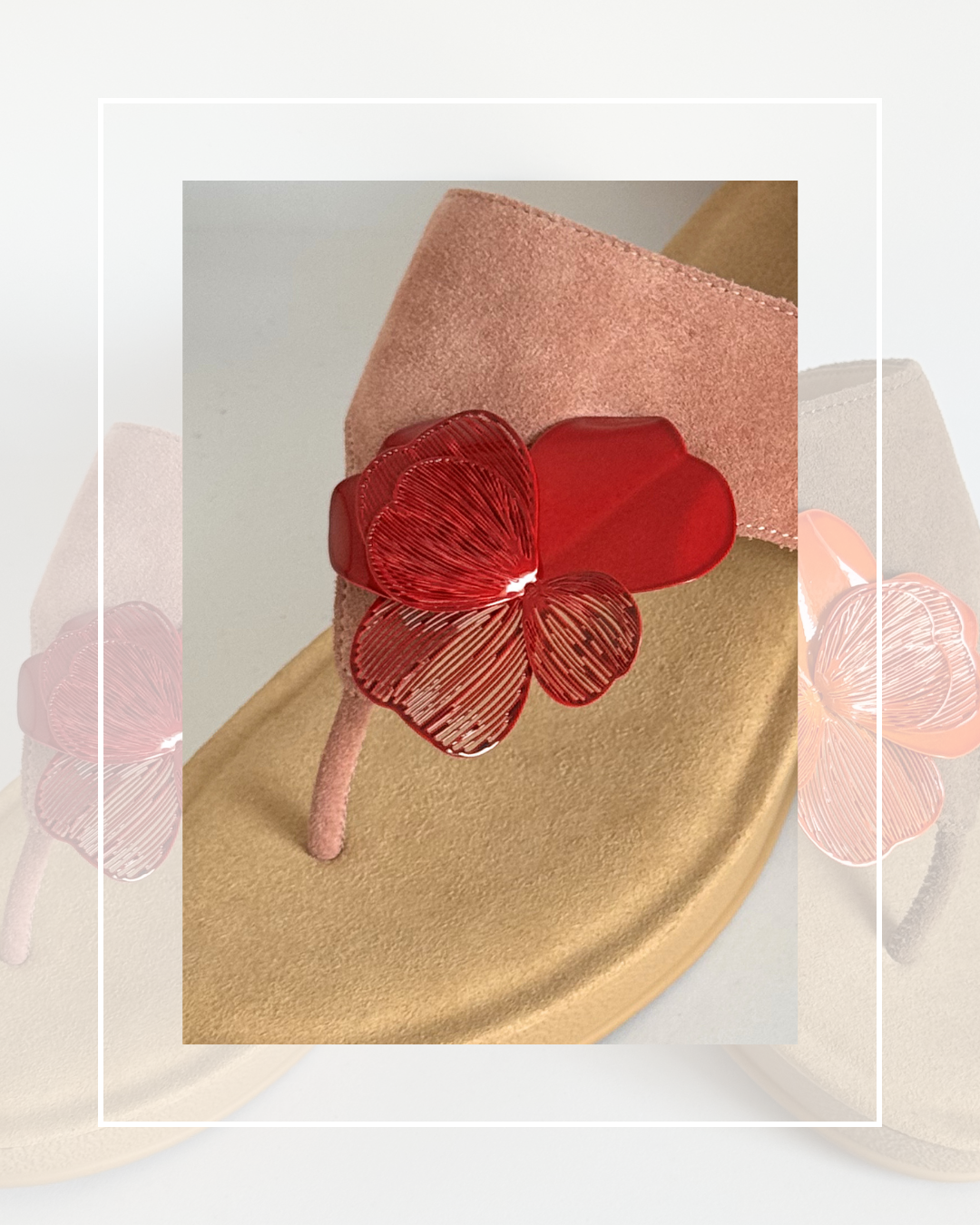 Clip On Metal Orchid Pansy Large 2 Colours