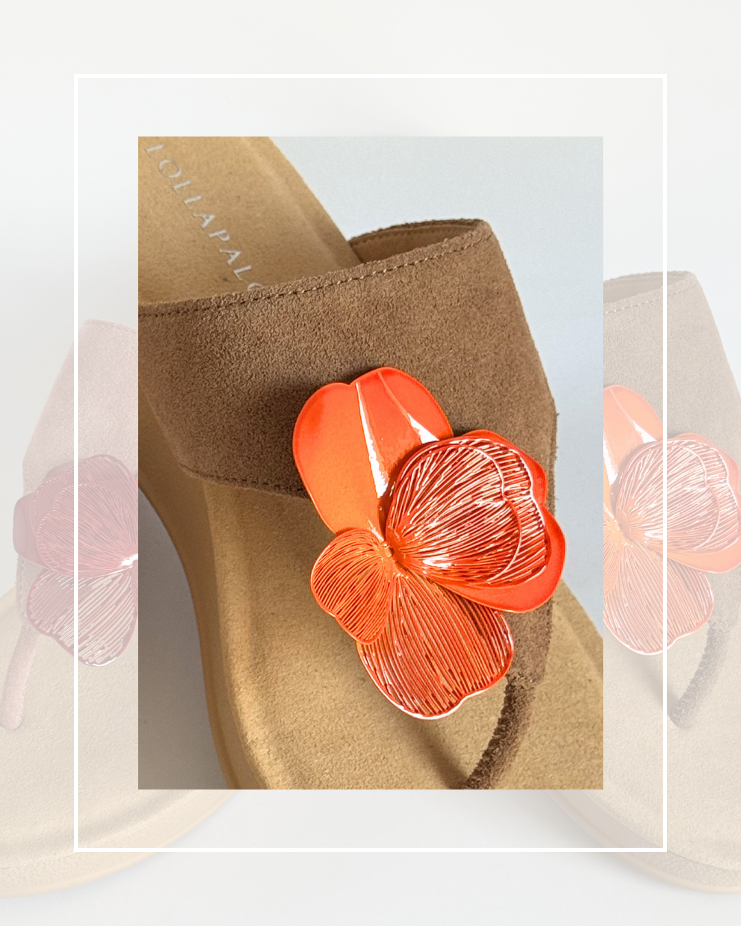 Clip On Metal Orchid Pansy Large 2 Colours
