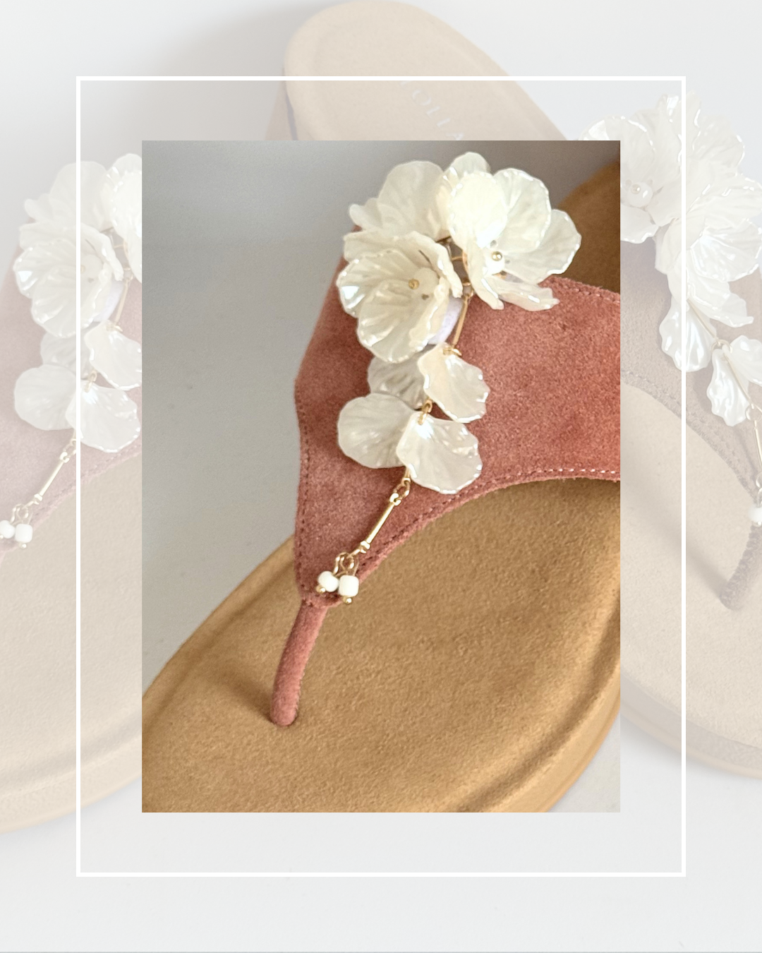 Clip On Long Beaded Petal Arrangement