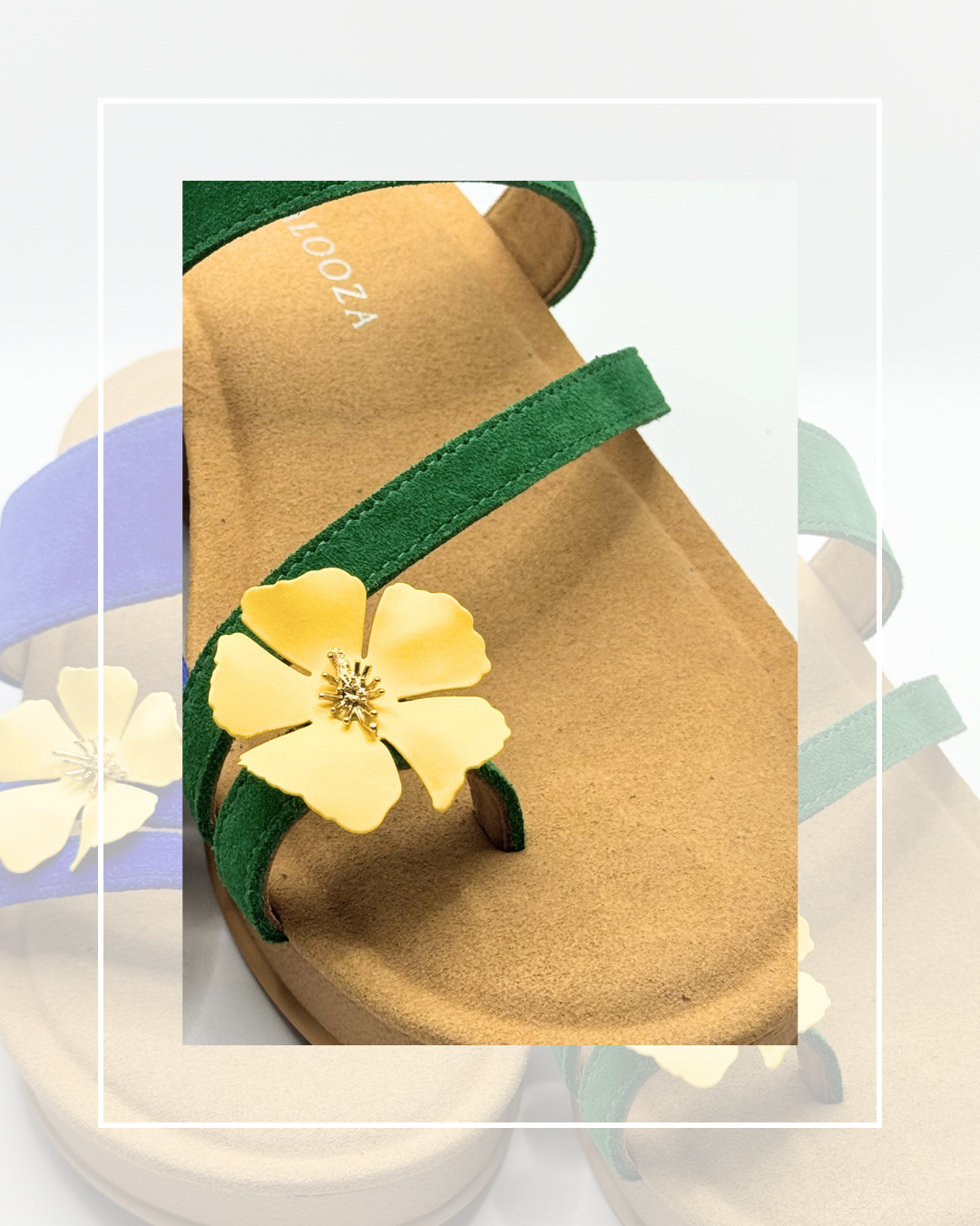 Clip On Metal Medium Flowers with Gold Centre 6 Colours