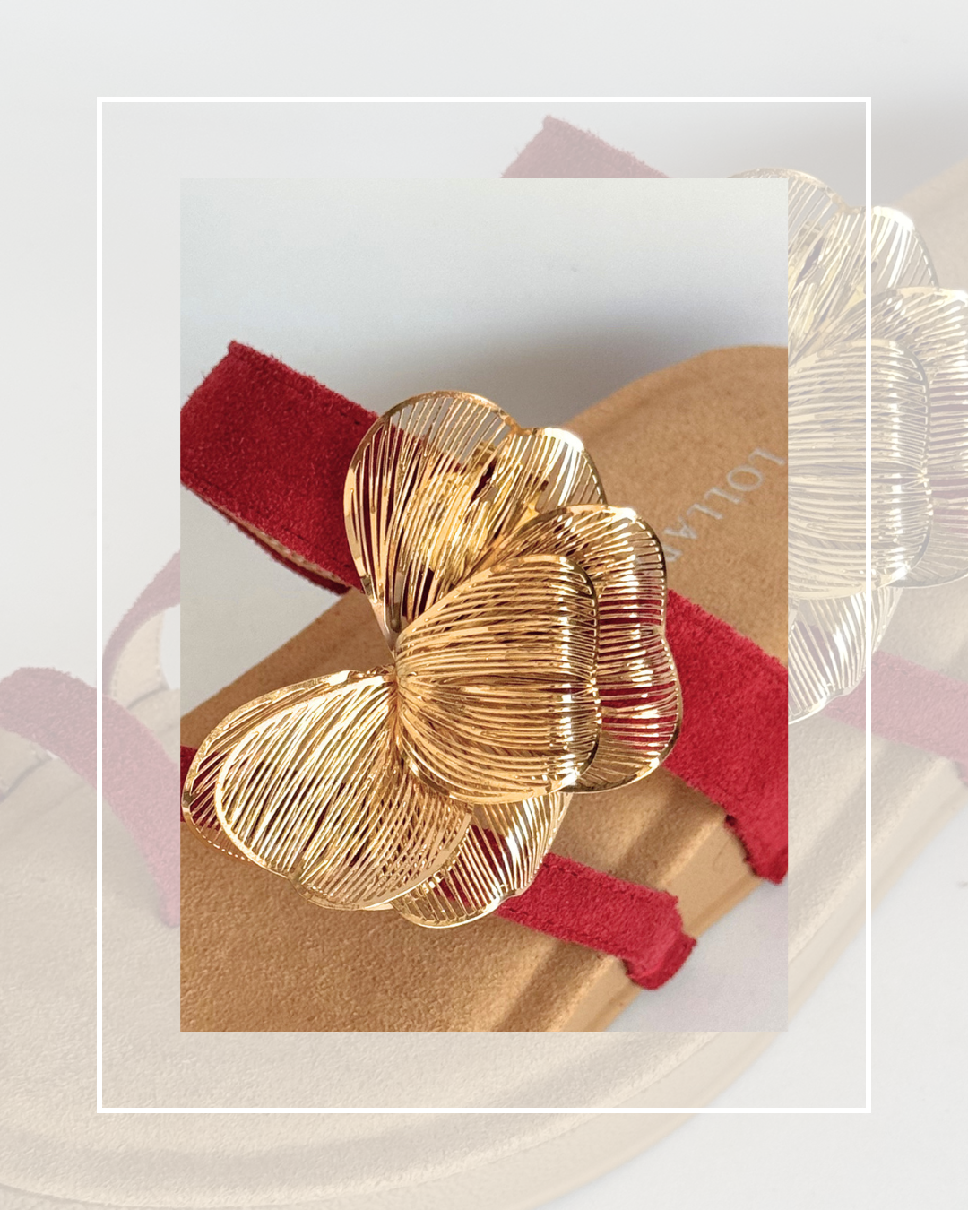 Clip On Gold Wire Part Flower