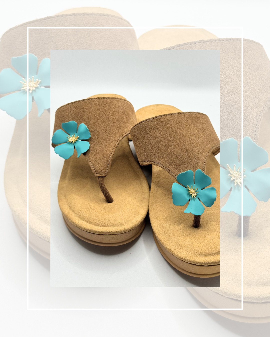 Clip On Metal Medium Flowers with Gold Centre 6 Colours
