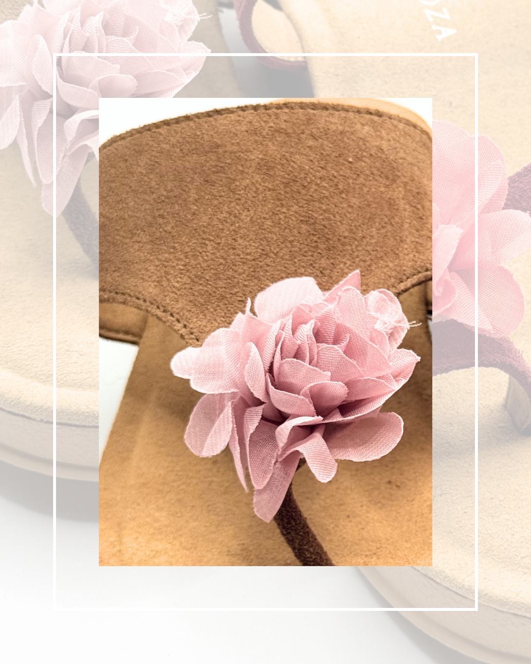 Clip On Material Medium Flowers in 7 Colours
