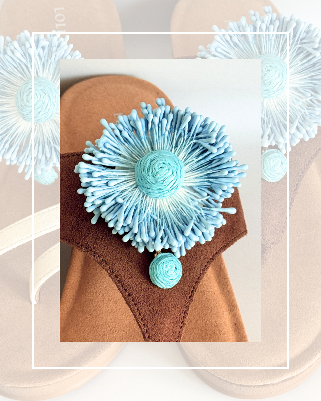 Clip On Paper Large Flowers 3 Colours