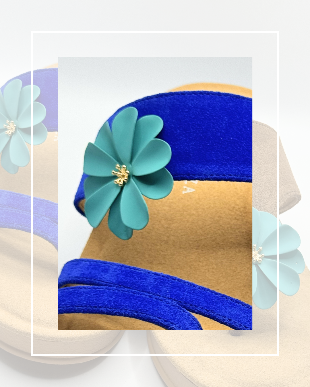Clip On Metal Medium Flowers 6 Colours