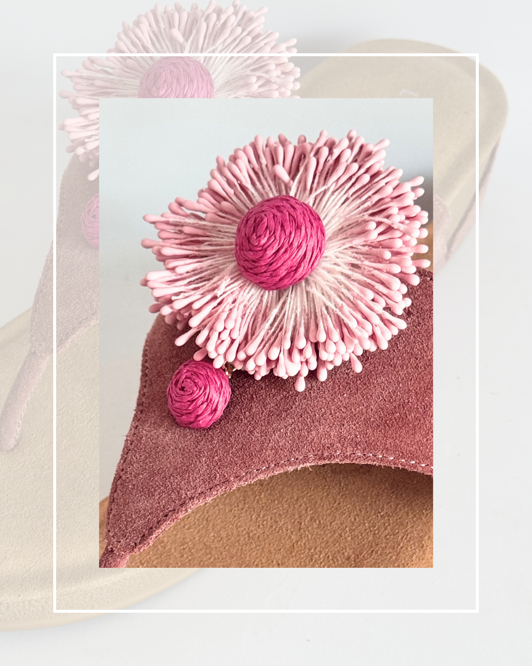 Clip On Paper Large Flowers 3 Colours