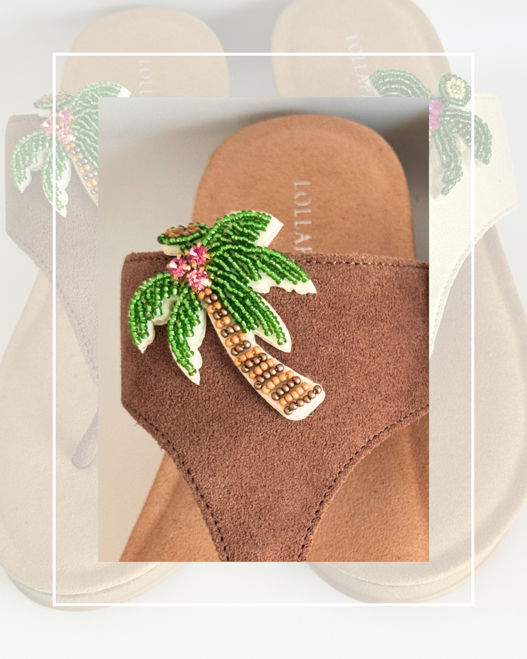 Clip On Beaded Palm Trees 3 Colours