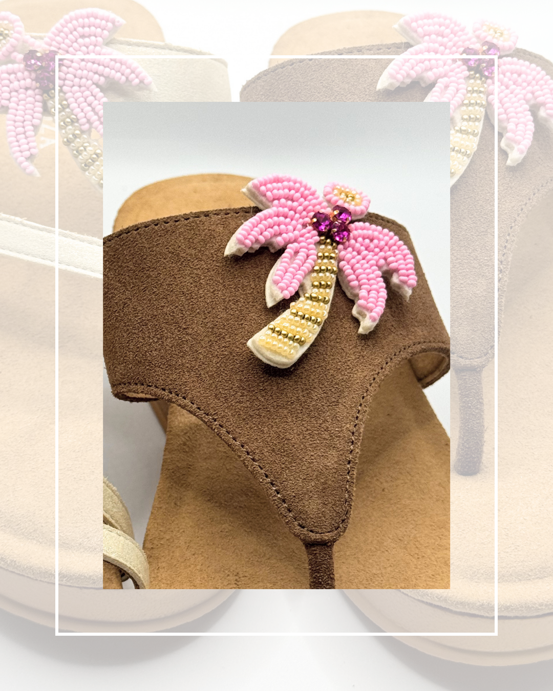 Clip On Beaded Palm Trees 3 Colours
