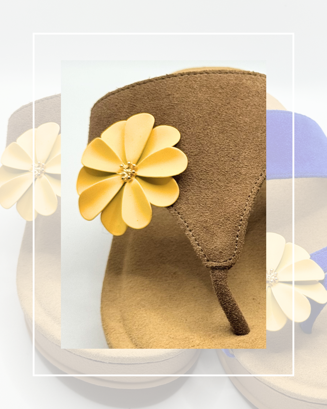 Clip On Metal Medium Flowers 6 Colours
