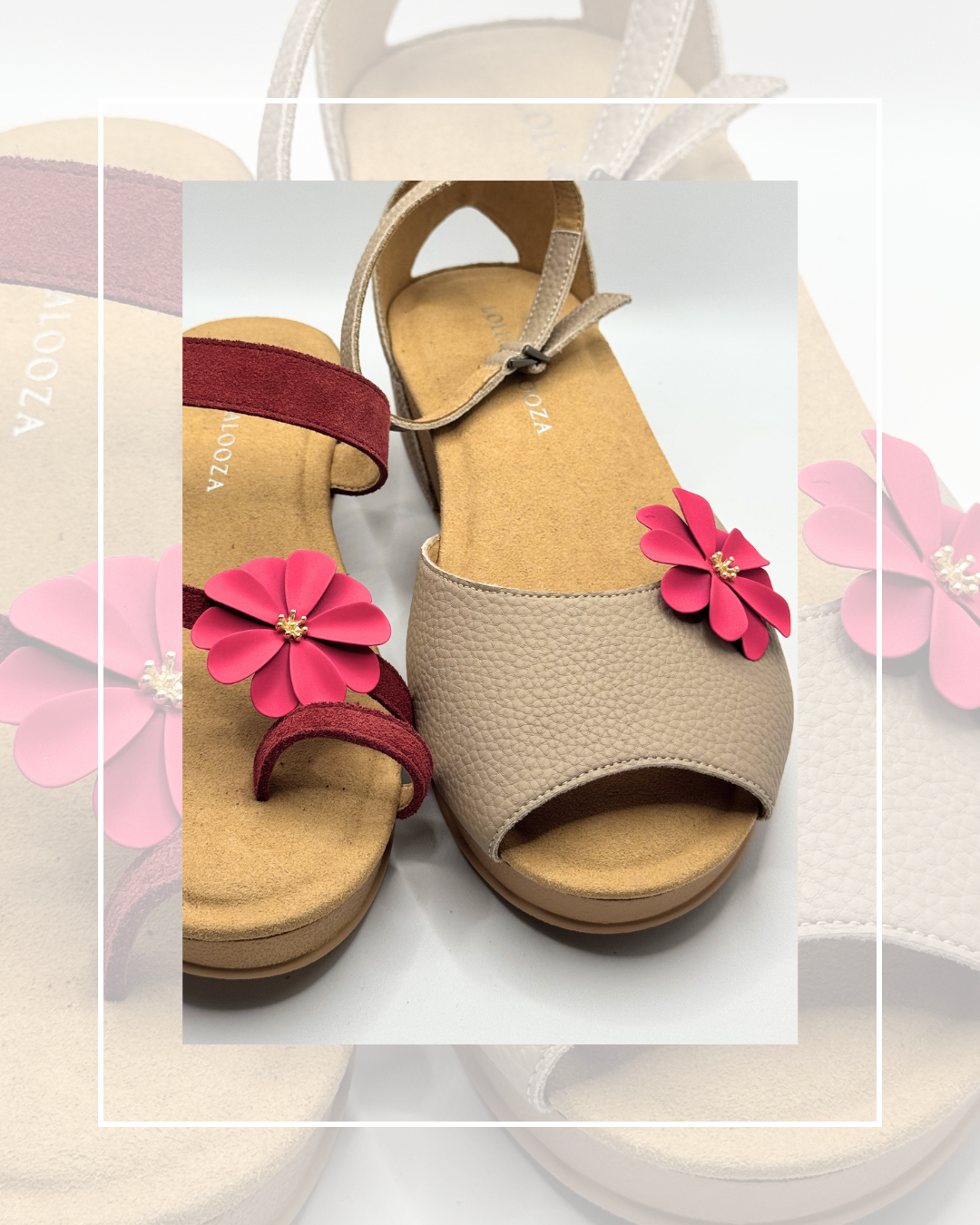 Clip On Metal Medium Flowers 6 Colours