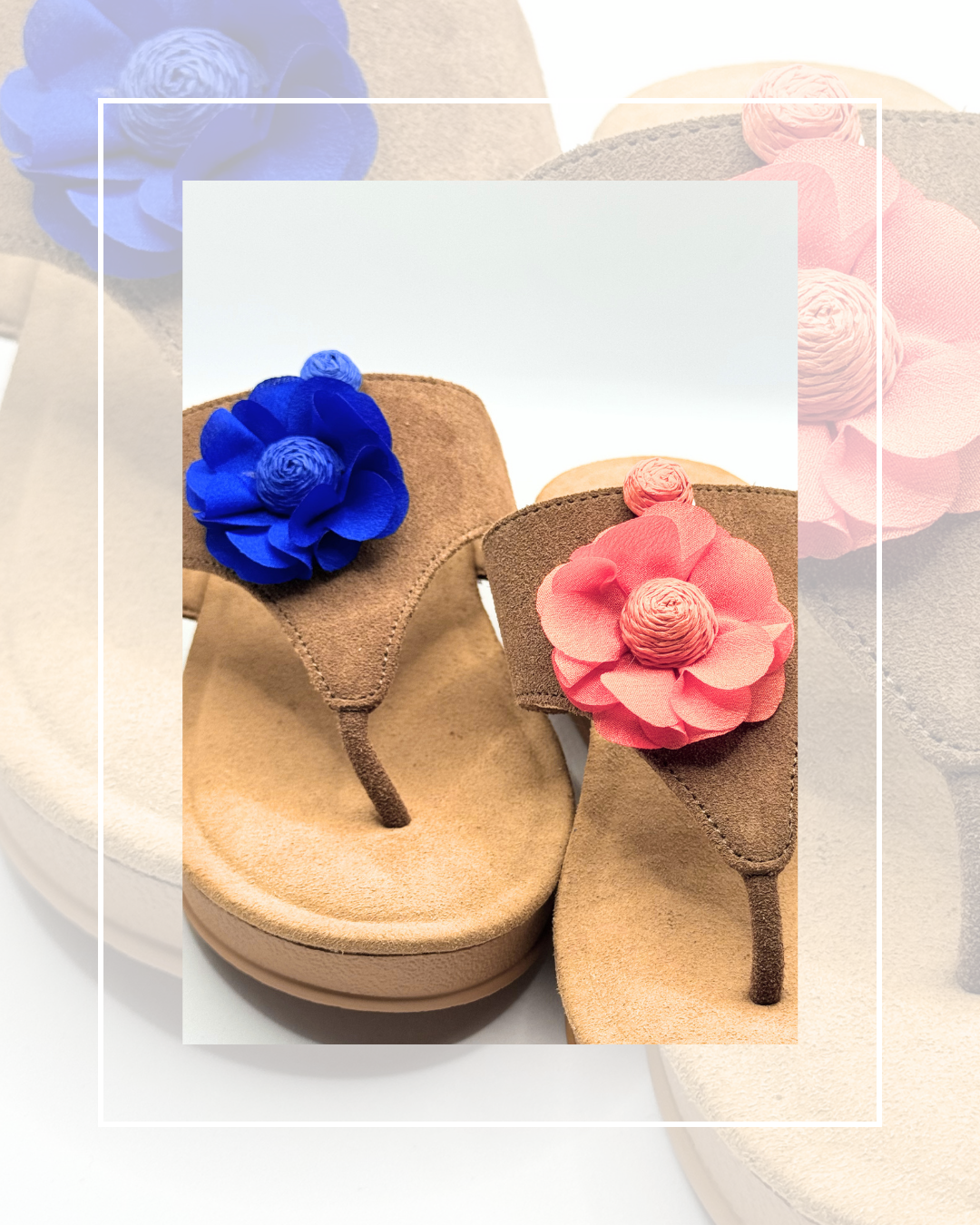 Clip On Material and Paper Flowers in 7 Colours