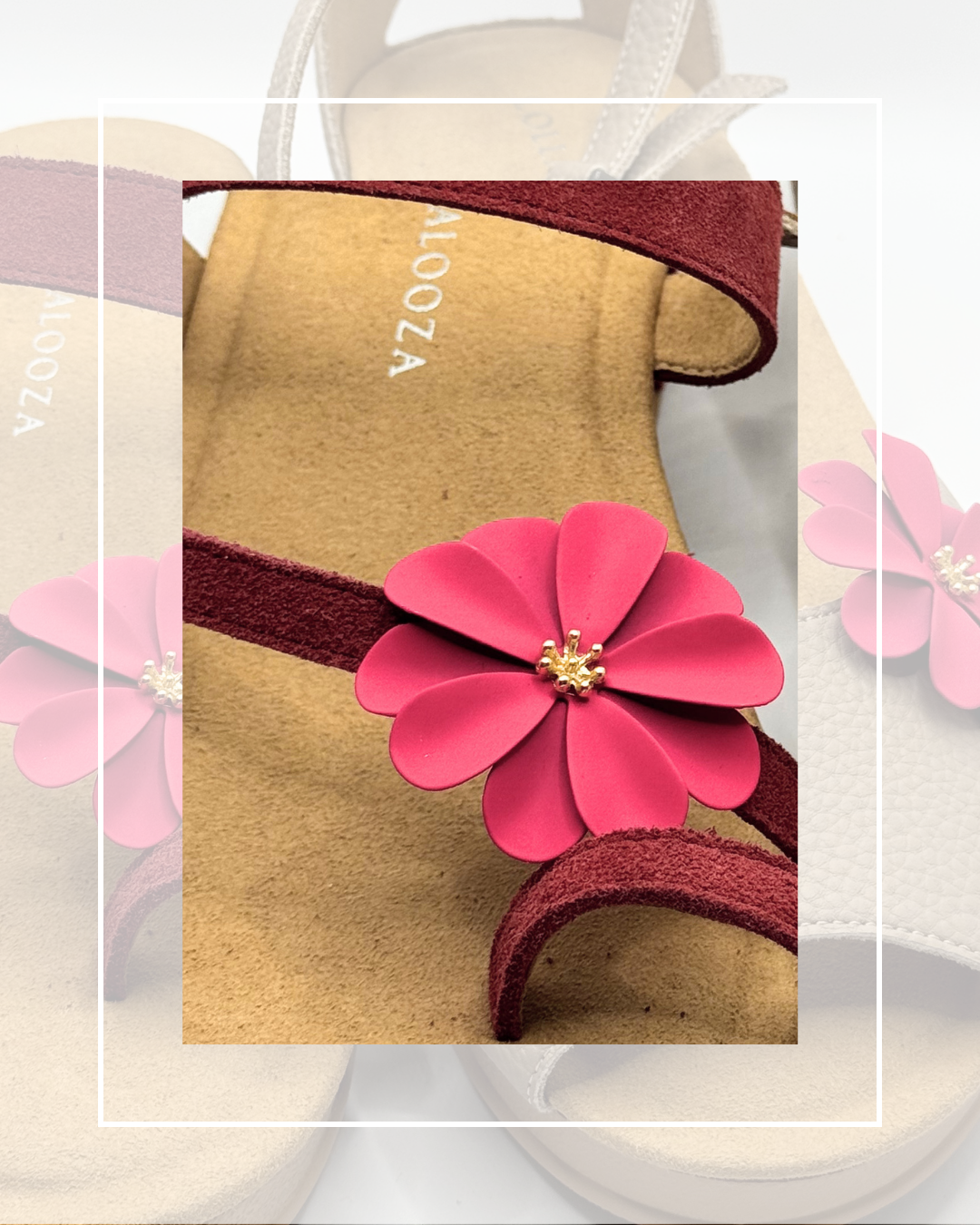 Clip On Metal Medium Flowers 6 Colours