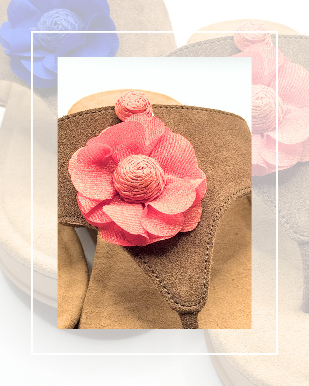 Clip On Material and Paper Flowers in 7 Colours