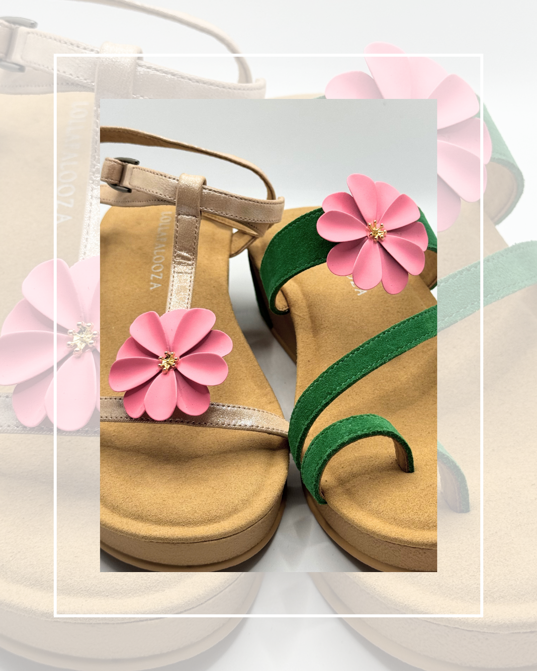 Clip On Metal Medium Flowers 6 Colours