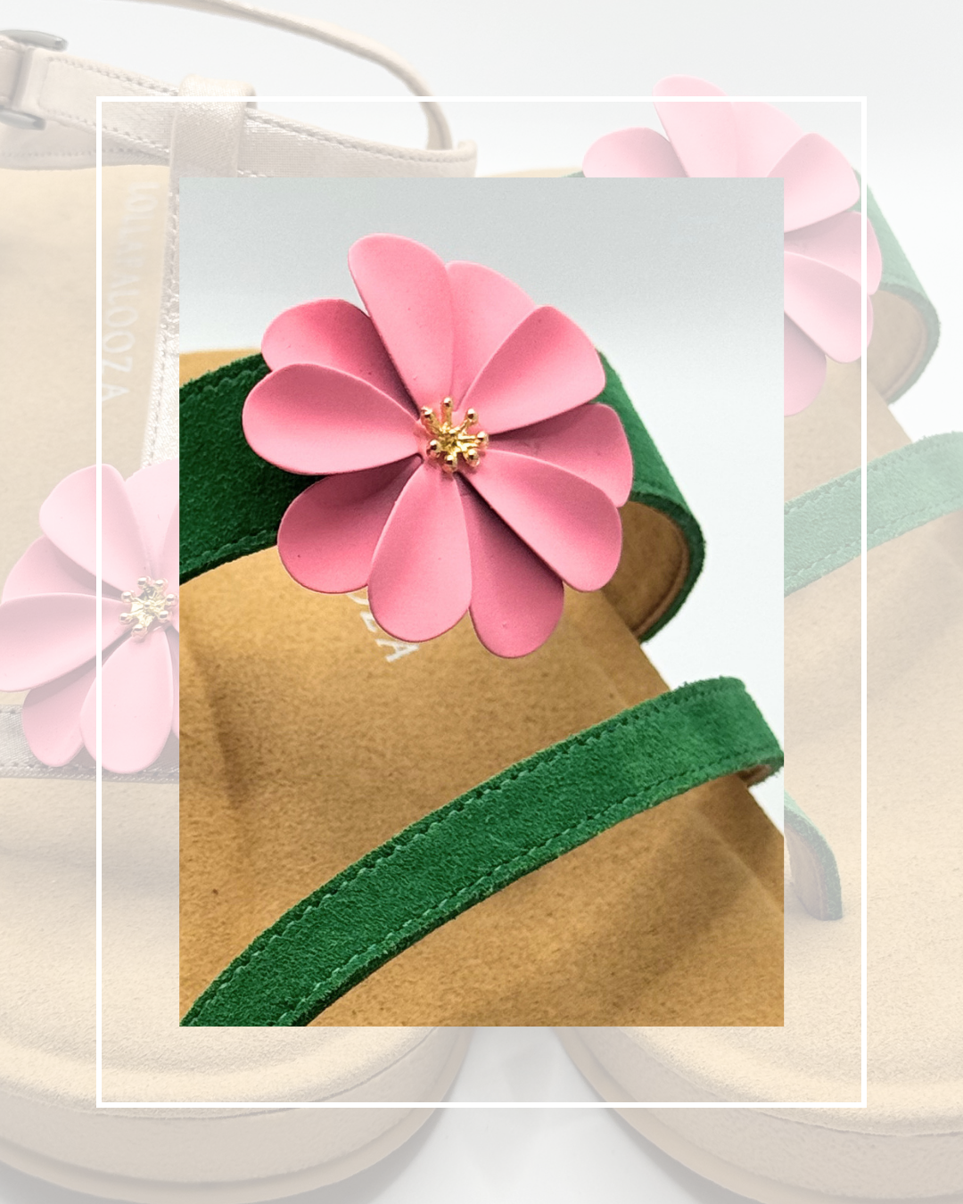 Clip On Metal Medium Flowers 6 Colours